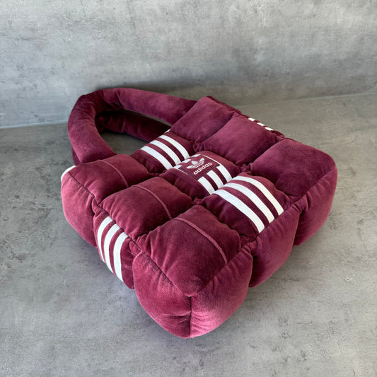 Everyday Bordeaux Velour Puffer Bag