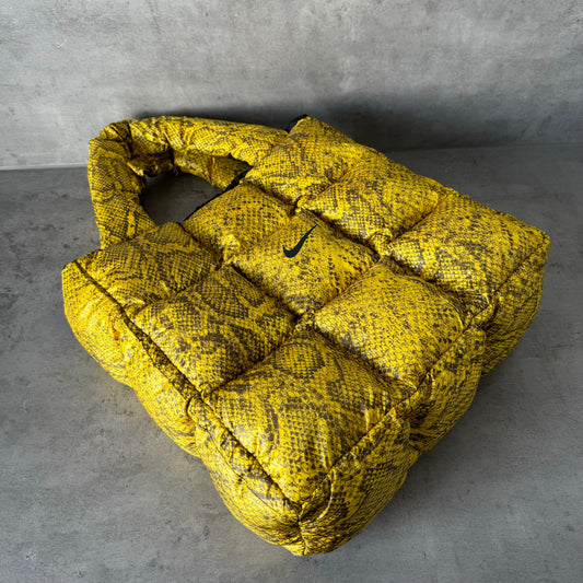 Boss Up Snake Puffer Bag