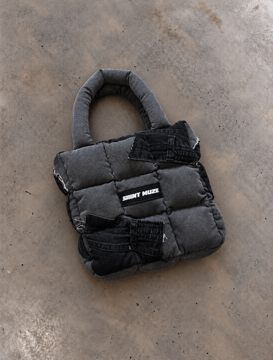 Everyday Dark Grey Puffer Bag