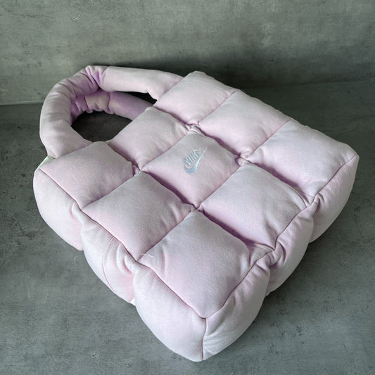 Boss Up Baby Pink Puffer Bag