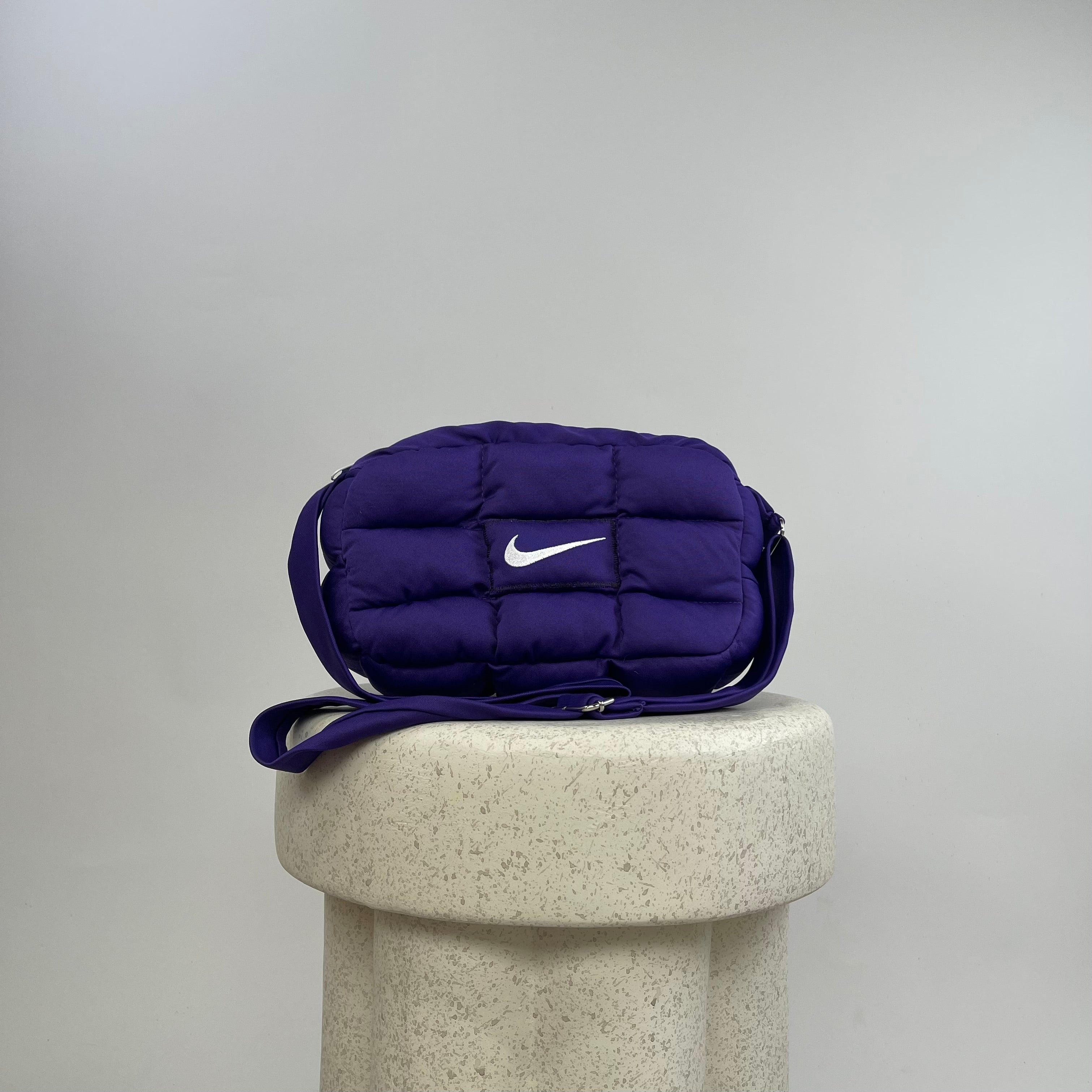 Puffer Purple Crossbody Bag