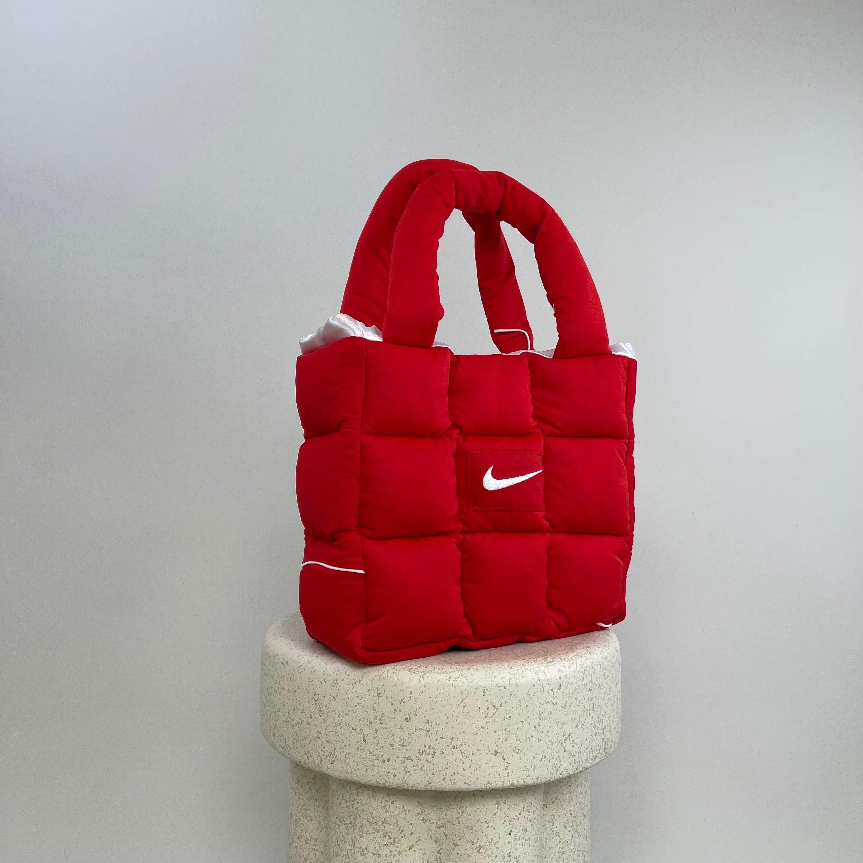 Everyday Red Puffer Bag