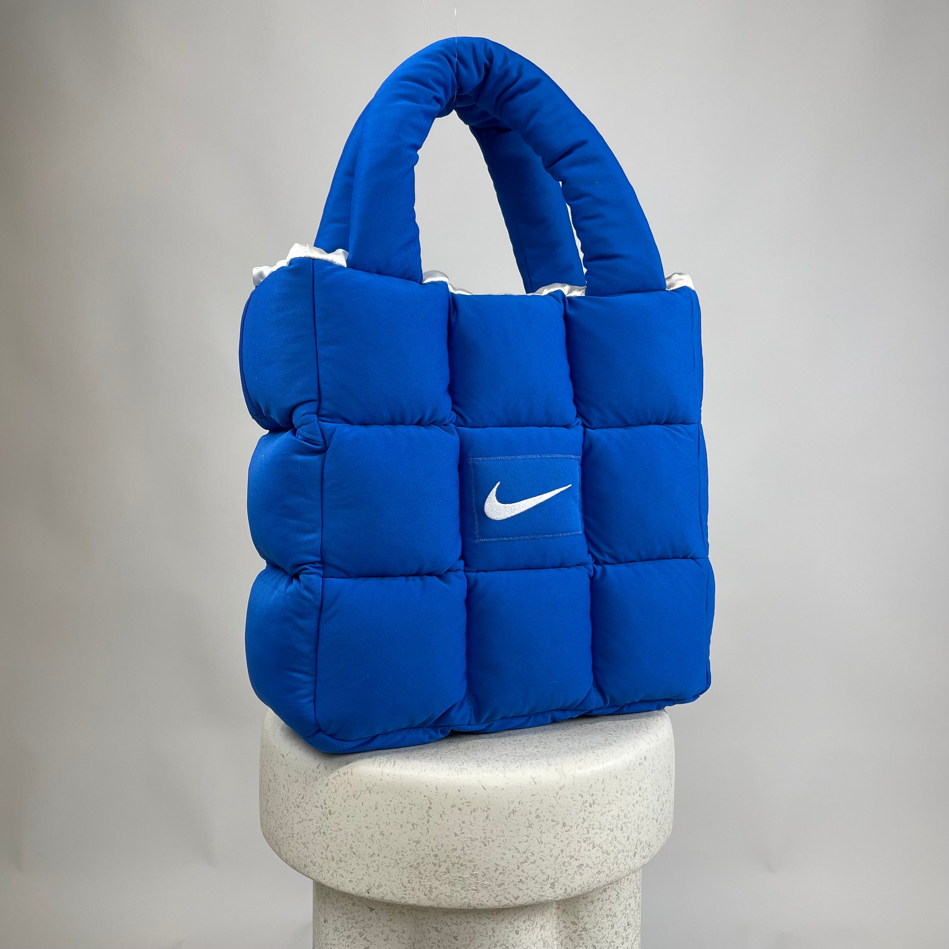Boss Up Blue Puffer Bag