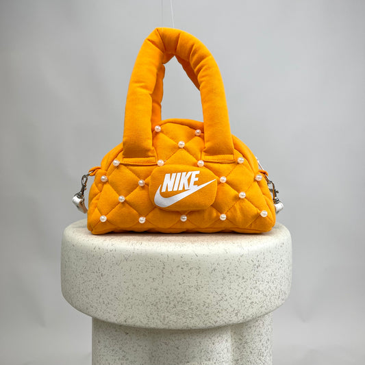 Bowling Bag Quilted Orange