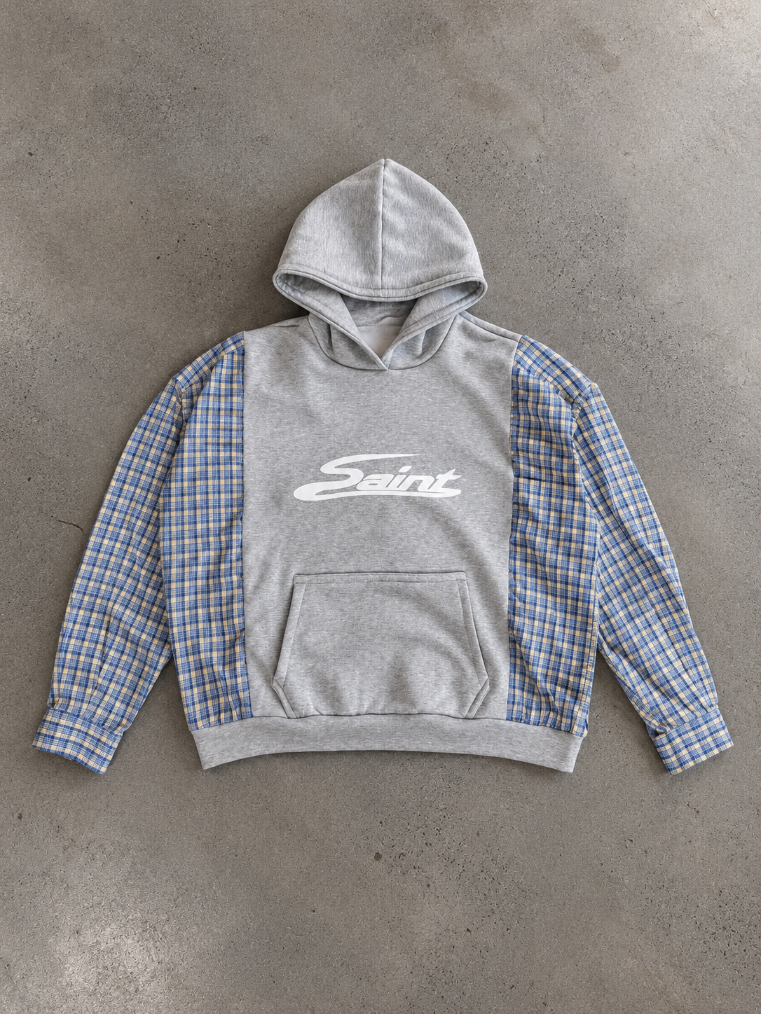 Blouse Sleeve Hoodie Blue