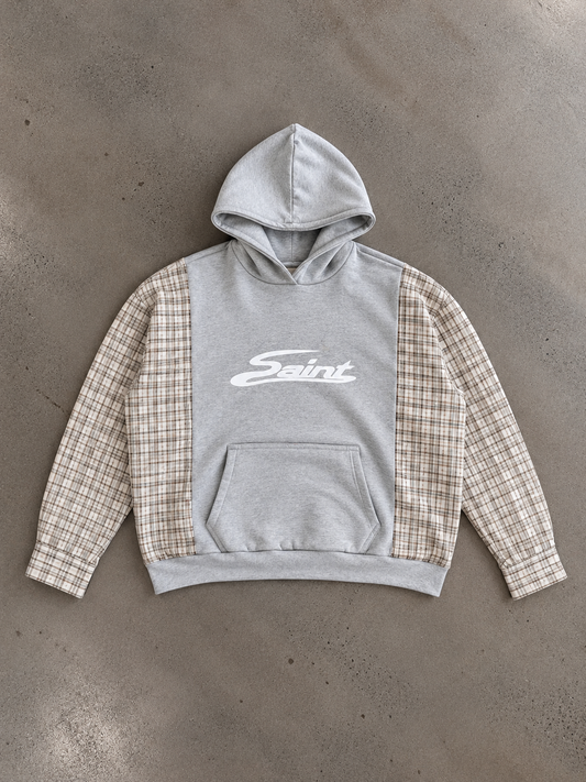 Blouse Sleeve Hoodie Brown