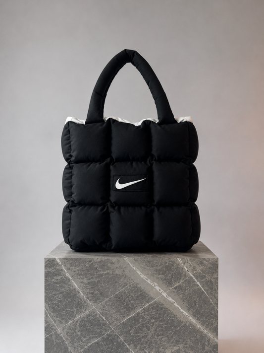 Boss Up Black Puffer Bag