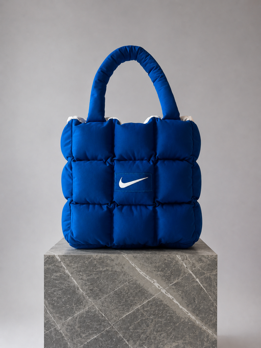 Boss Up Blue Puffer Bag