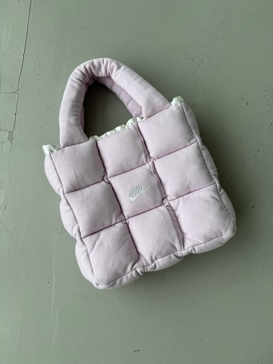 Boss Up Baby Pink Puffer Bag