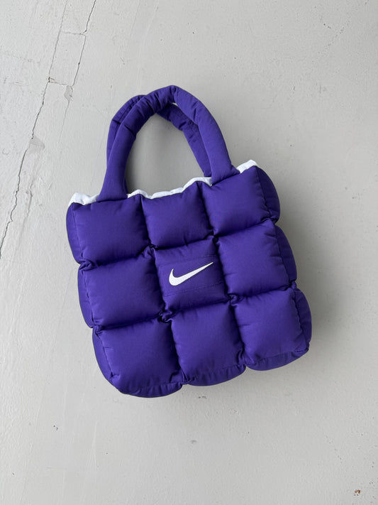 Boss Up Purple Puffer Bag