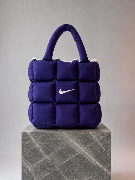 Boss Up Purple Puffer Bag