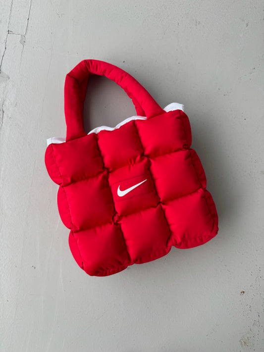 Boss Up Red Puffer Bag