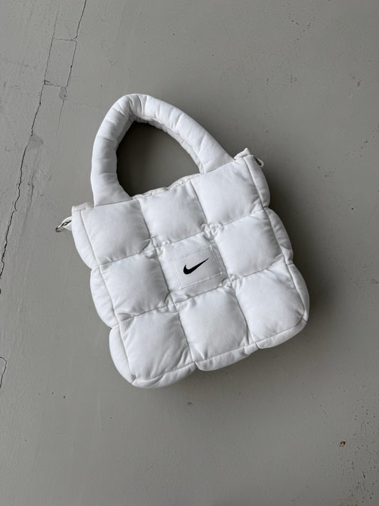 Boss Up White Puffer Bag