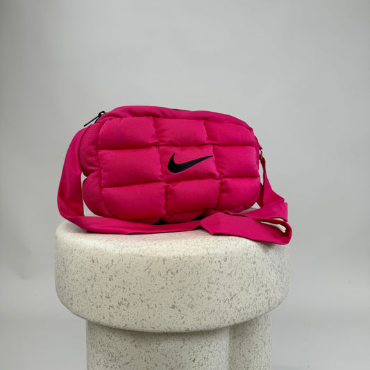 Puffer Pink Crossbody Bag