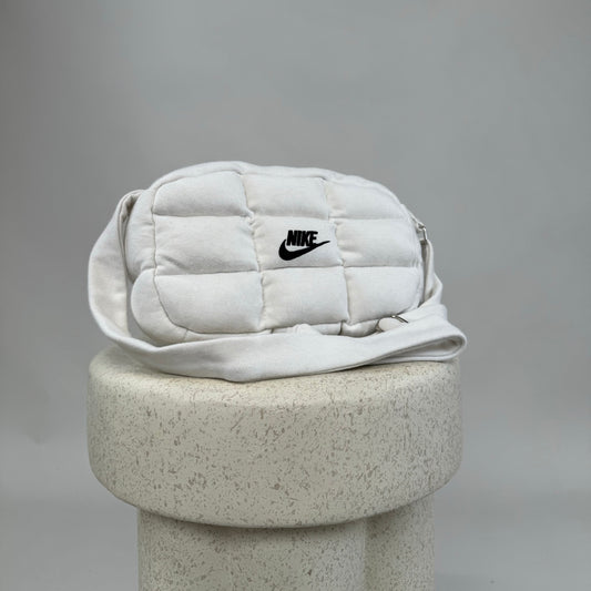 Puffer White Crossbody Bag