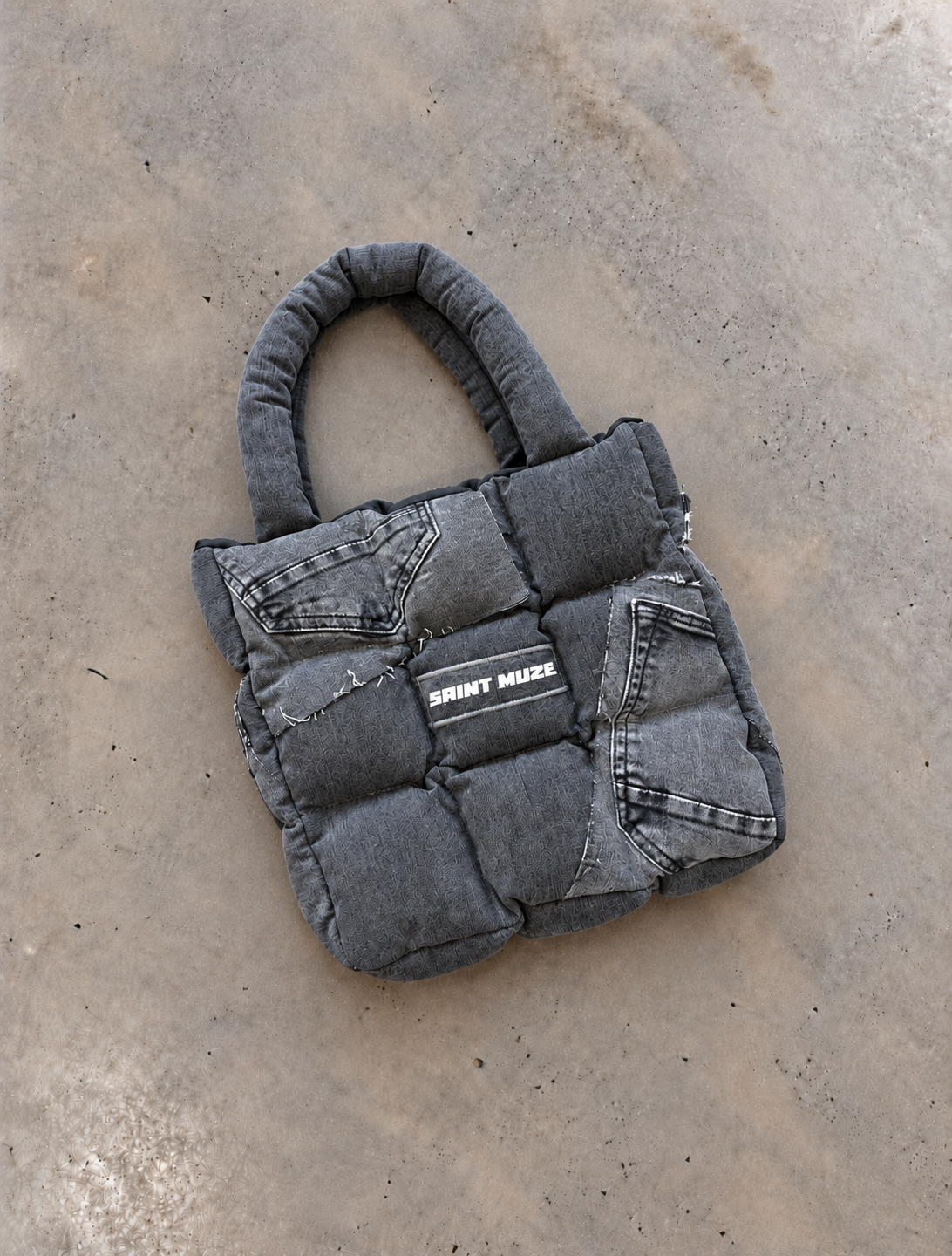 Everyday Grey Puffer Bag