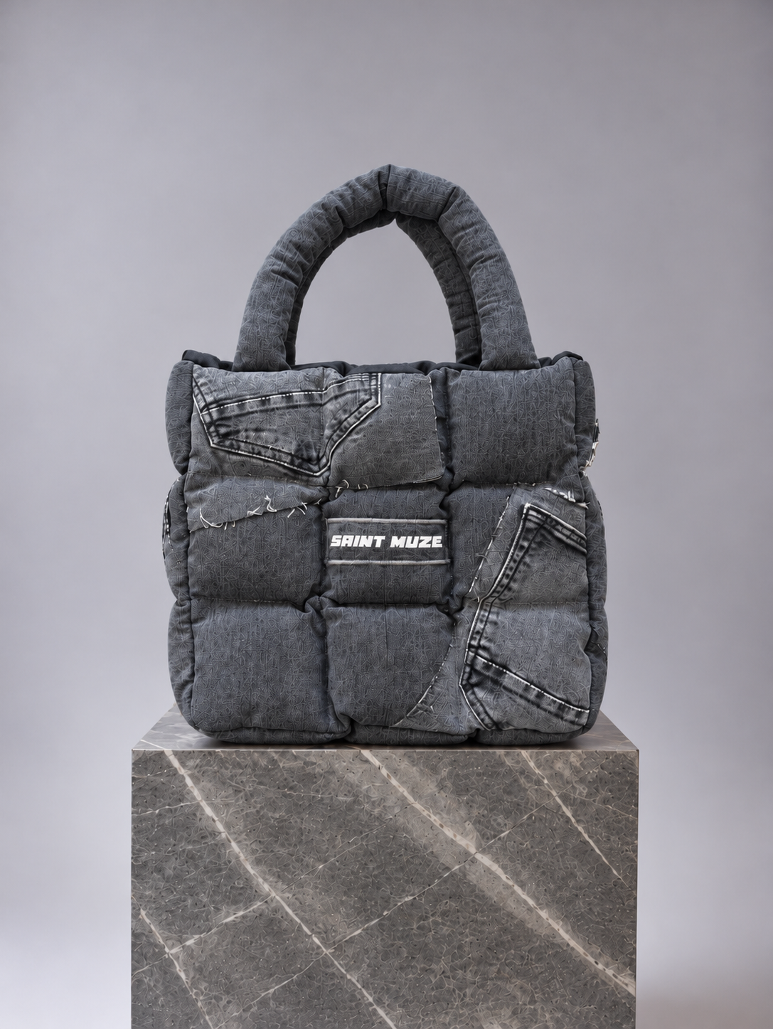 Everyday Grey Puffer Bag