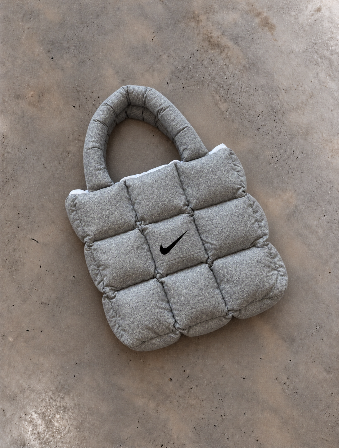 Everyday Light Grey Puffer Bag