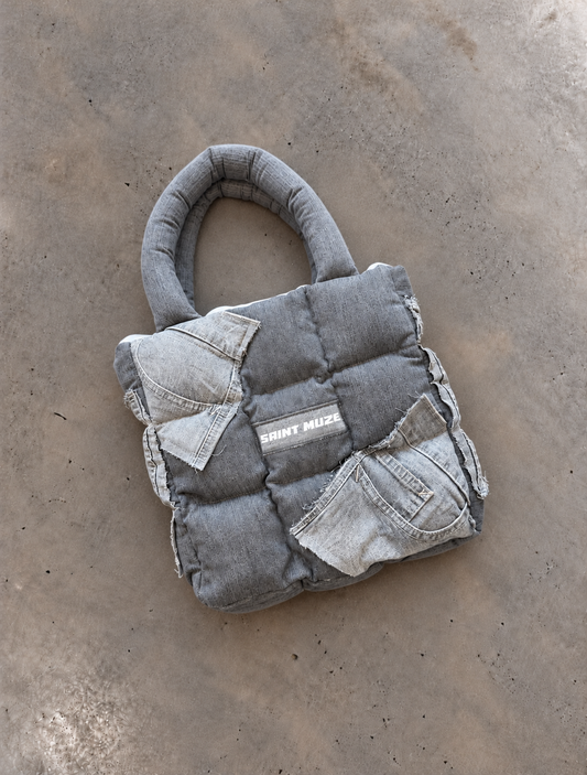 Everyday Light Grey Puffer Bag