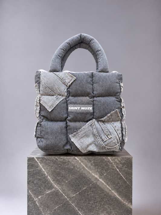 Everyday Light Grey Puffer Bag