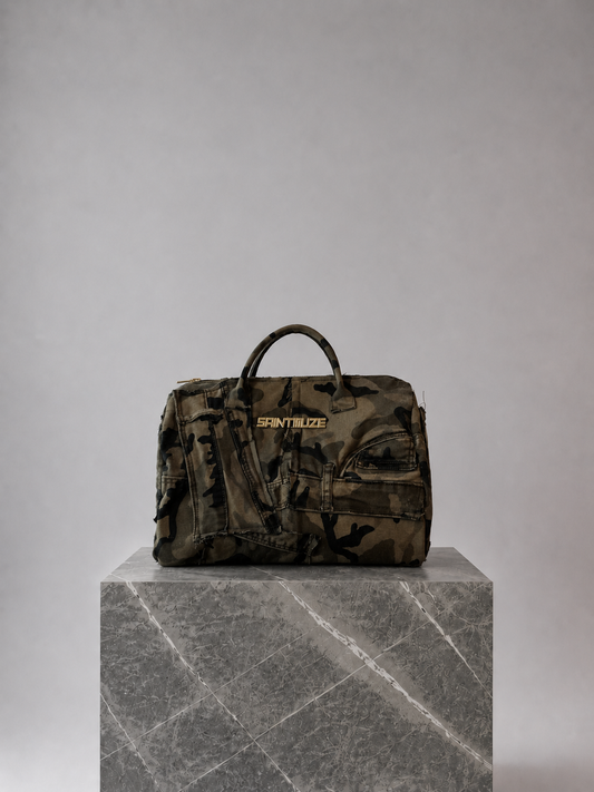 Mini Camo Patchwork Duffle Bag