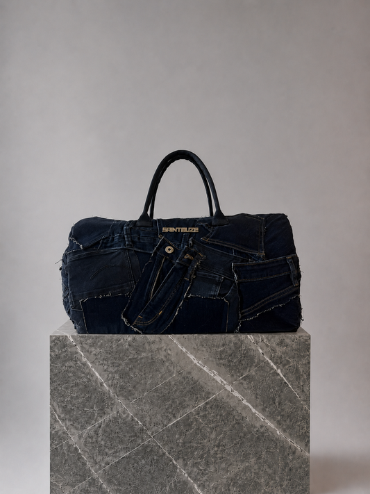 Weekender Navy Patchwork Duffle Bag