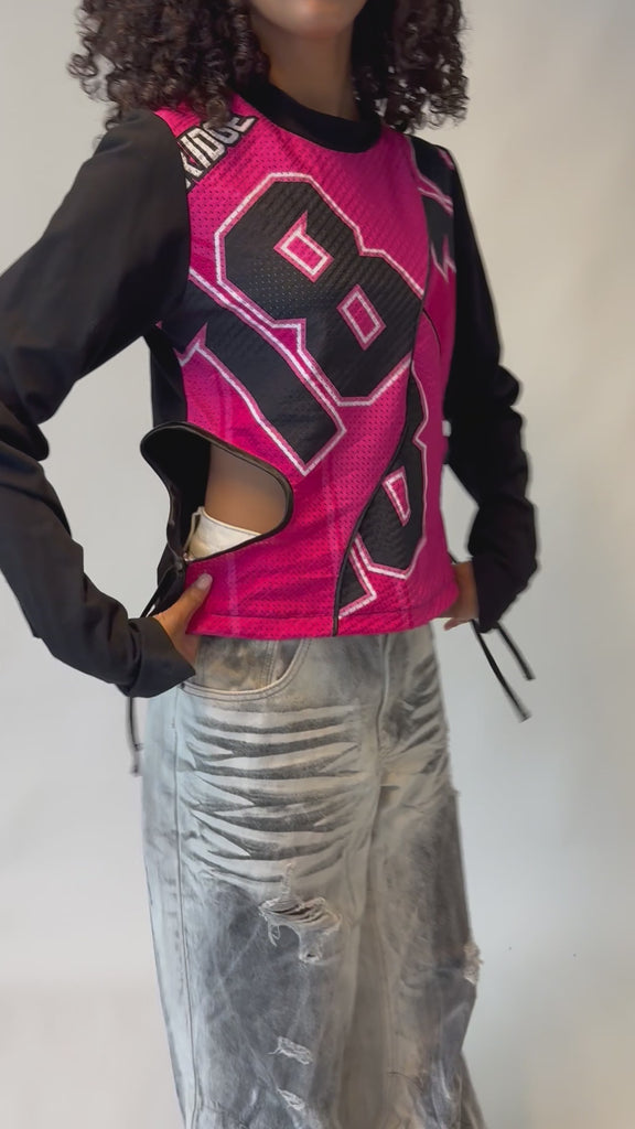 Cut Out Sportswear Longsleeve Pink