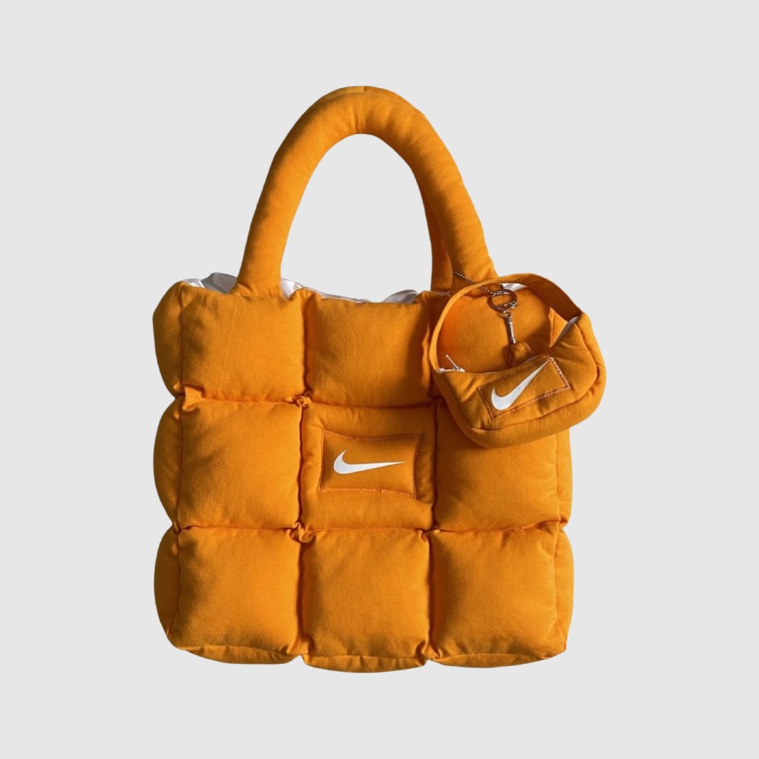 Boss Up Orange Puffer Bag X Mini